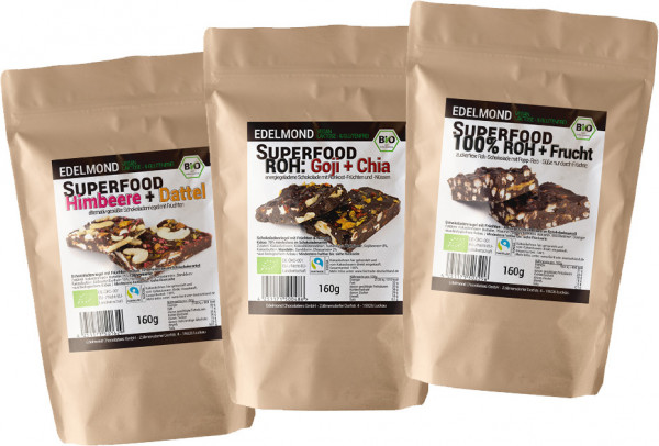 Superfood-Paket (Popp-Reis, Roh und Erythrit), Bio