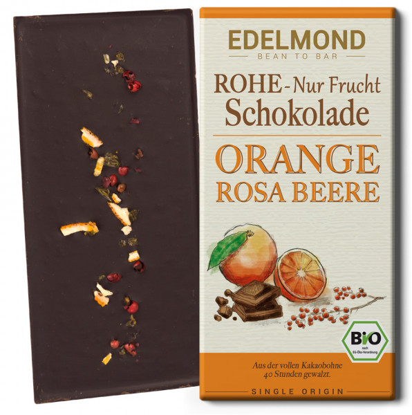 Rohe 75% "Nur Frucht" Orange/Rosa Beere. Bio