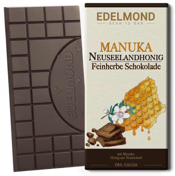 Manuka-Honig Zartbitter Schokolade Fair Trade