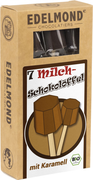 Schokolade am Löffel. 7 x Vollmilch Bio & Fair