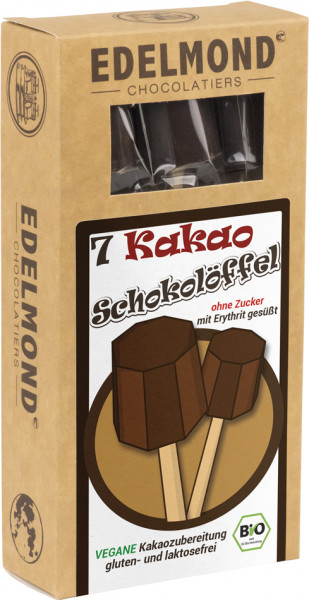 Erythrit Schoko-Löffel Vegan. 7 Stück, Bio
