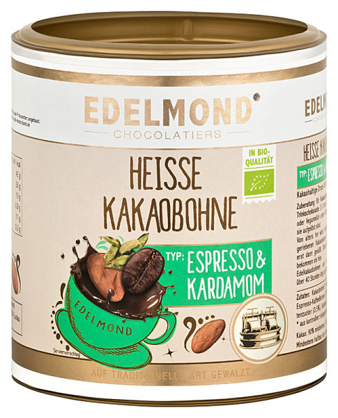 Trinkschokolade Espresso & Kardamom, Bio