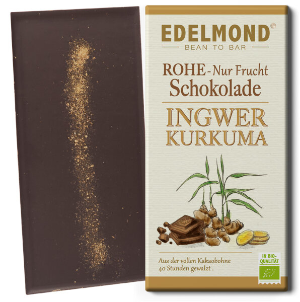 Ansicht Bio Ingwer zartbitter Schokolade
