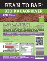 LOW CADMIUM Kakaopulver ohne Zucker 250 g