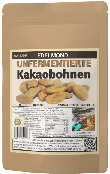 Unfermentierte Kakaobohnen